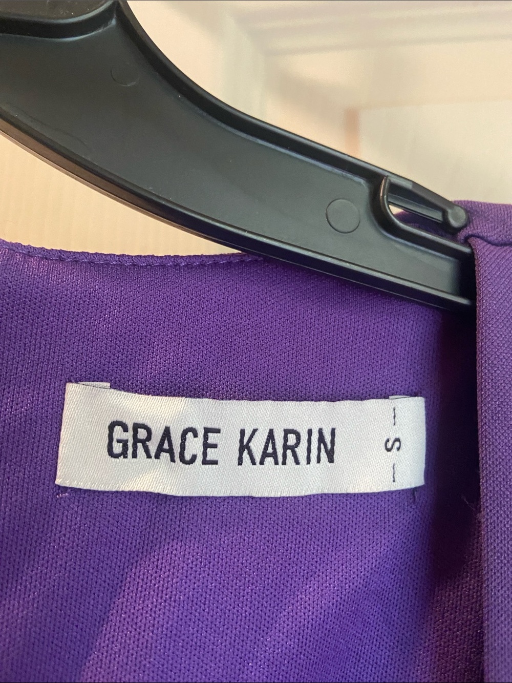 Grace Karin Purple V-Neck Cap-Sleeve Midi Sheath Dress - Picture 2 of 10